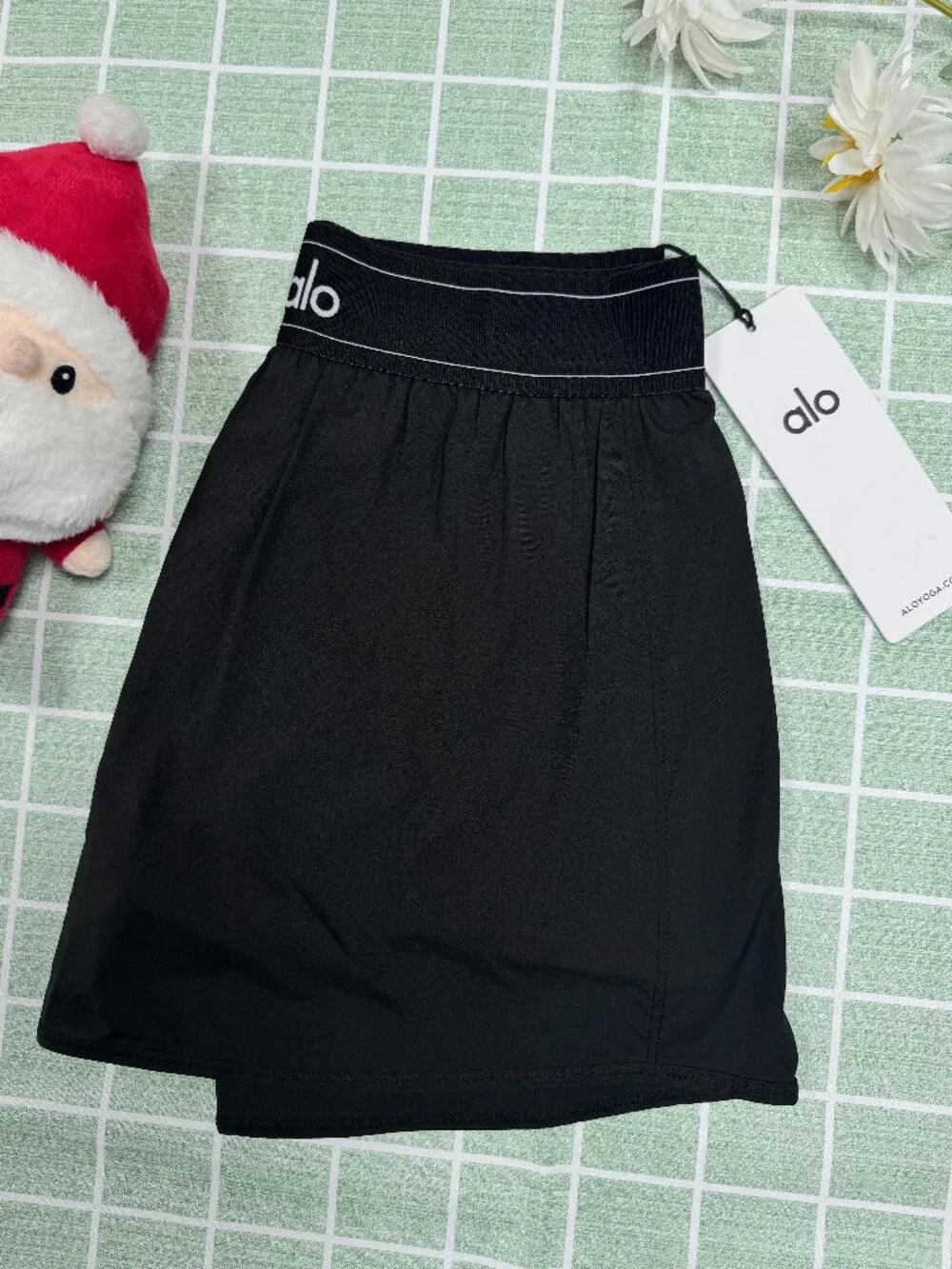 🏖️ALO Yoga Match Point Tennis Skirt Black💘Court to everyday style
